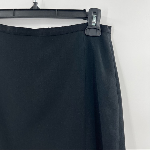 JOEFFER Caoc high wasted classic midi black skirt size 2 - Picture 3 of 4